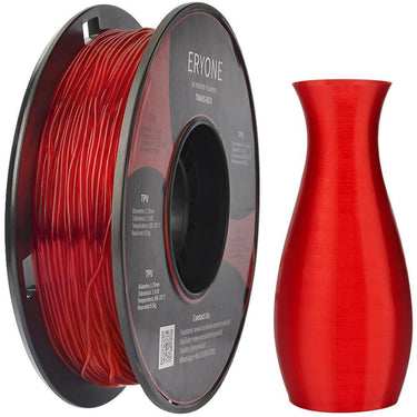 ERYONE TPU Filament 500g 0.5kg 1.75mm 3D Printer Filament White Black Blue Red Clear Make Bendy Models from NSE Imports #1.